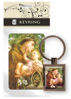 Key Ring & Prayer Card Set/Saint Anthony   (74450)
