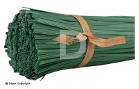 150mm GREEN PAPER TWIST TIES