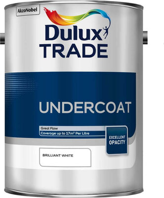 Dulux Trade Undercoat Brilliant White 5L Paint 5183991
