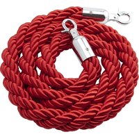 Barrier Rope Red - Chrome Plated Ends