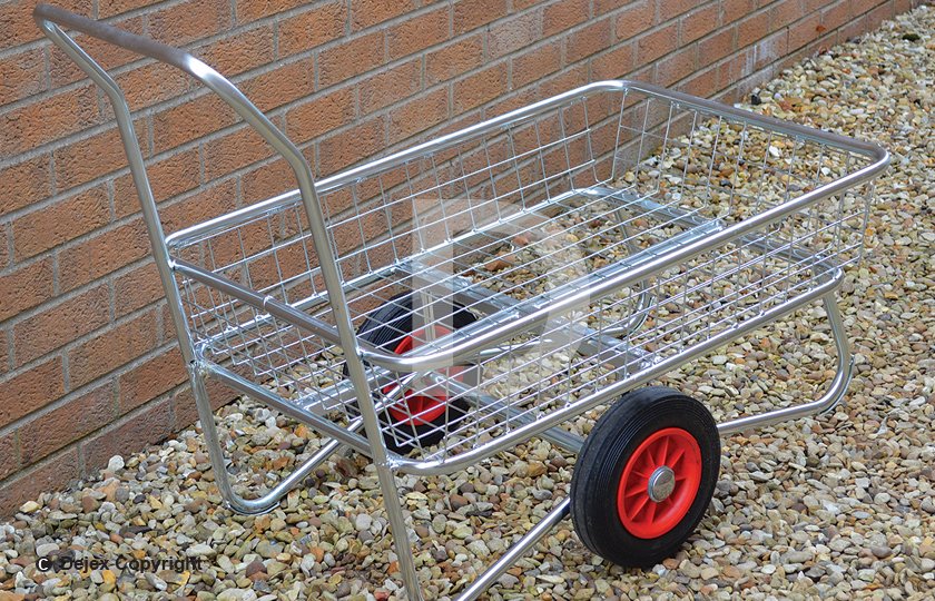 2 WHEEL GALVANISED GARDEN CENTRE TROLLEY Dejex