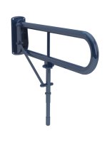 Bathex Double Arm Hinged Support Rail (Drop Down Leg) Blue