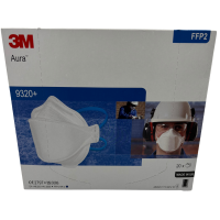 20 Single 3M™ Aura™ FFP2 Unvaled Particulate Respirator , 20/Pack
