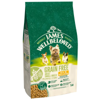 James Wellbeloved Dog Grain Free Adult Small Breed Rich in Turkey & Vegetables 1.5kg