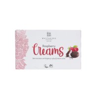 Whitakers dark choc raspberry fondant creams in carton - 14x150g