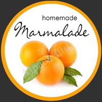 37mm Round Marmalade label