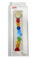 Goki Baby Dummy Chain Bird - Coloured