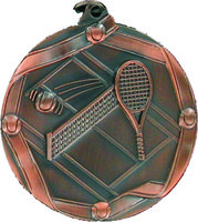 60mm Tennis Medallion (Antique Bronze)