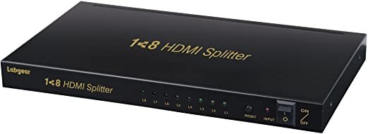 Labgear 8 WAY HDMI Splitter / AMP HDCP / 3D Compatible