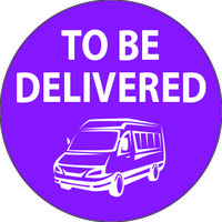 CIRCULAR LABEL "TO BE DELIVERED" (ROLL 1000)