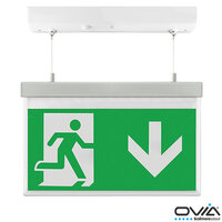 Ovia 2W LED Hanging Exit Self-Test Maintained