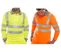 BOA Hi-Vis Long Sleeve Polo Short Yellow or Orange