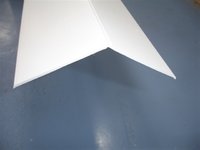White PVC Flexi Angle 25mm x 2.5 Metre