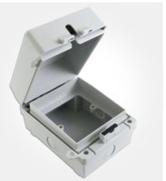 EMPTY SINGLE SOCKET BOX OUTDOOR  1 GANG IP65