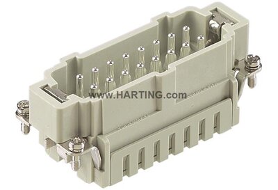 09330162616 32+ Earth Male Connector Cage Clamp Terminal 1-16 Size 32B (Current Rating  500V  16A)
