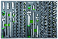 104PCS 3/8" & 1/2" DR. Flank Socket Set