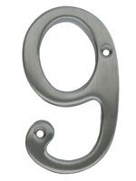 Number 6 or 9 Chrome Numeral