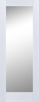 Doras Shaker White Primed Frosted Glass 1 Lite 2032x864mm (80x34 inch) (To Order)