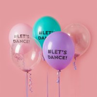 Let's Dance 12" Latex Balloons - Pack of 5