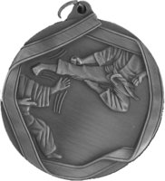 60mm Karate Medallion (Antique Silver)