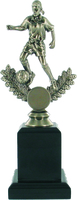 23cm Soccer Trophy on Black Pedestal (F) | TC