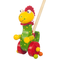 Wooden Push Along - Dinosaur