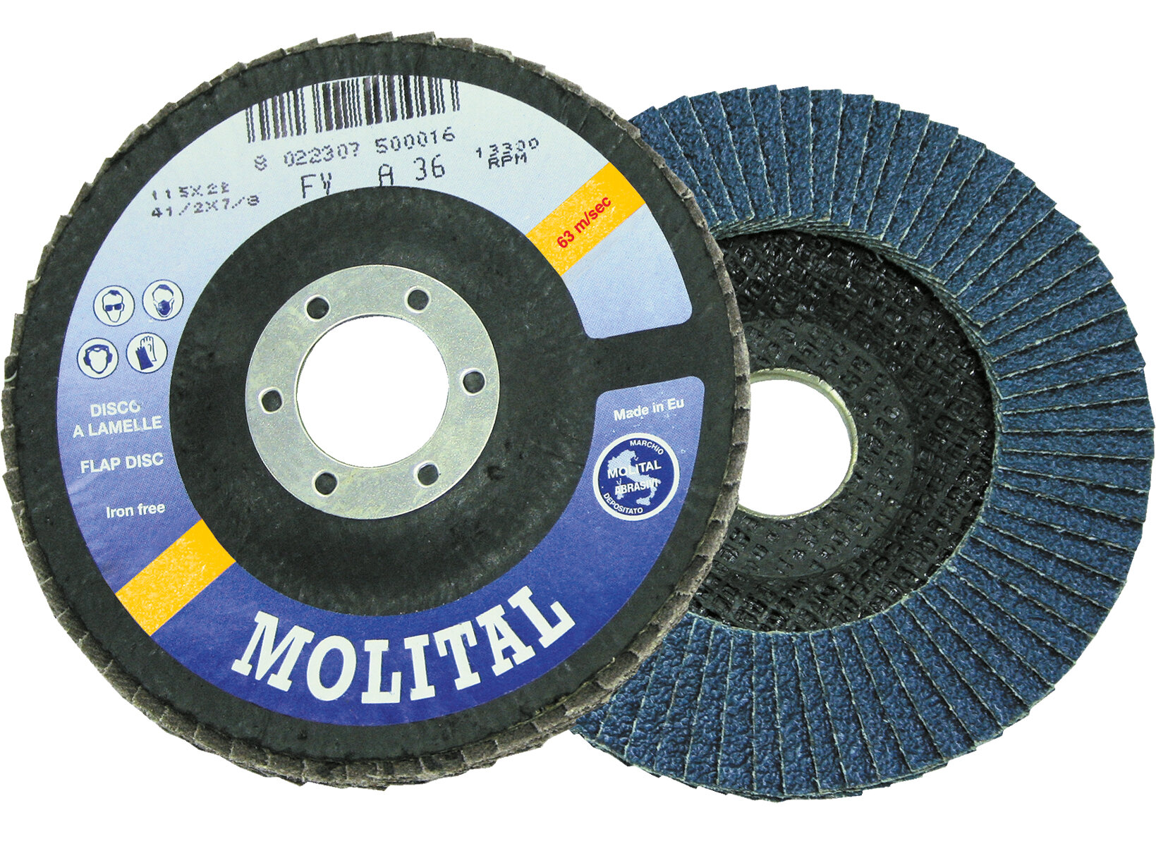 Molital Flap Disc 115 x 22 G80 Anti Oxide