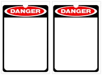 DANGER Blank Lockout Tag