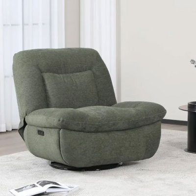 Ebba Recliner Swivel Chair Green