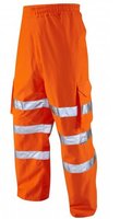 LEO Instow Hi-Vis Overtrousers Orange