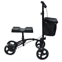 This knee walker can be used as an alternative to crutches.