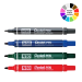 Pentel  Permanent Marker, 4.3mm bullet point tip, 12/Box