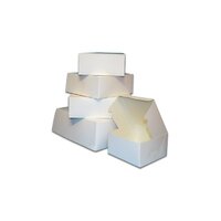 90058 WHITE 16""CAKE BOX  SINGLE
