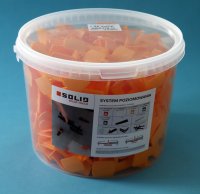 SolidTools Tile Levelling Clips 2mm Bucket of 440 Yellow 6467