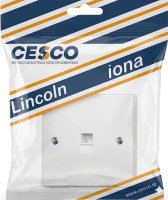 Lincoln 1 Gang Data Socket | PP/CRJ45 | In Stock