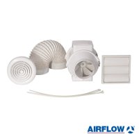 Airflow AVPSHWTKT Aventa In-Line Fan Kit - 125mm with Timer