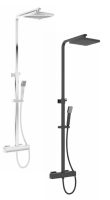 STRATA SQUARE THERMOSTATIC SHOWER KIT CHROME