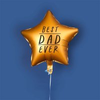 Gold 'Best Dad Ever' Star 18'' Foil Balloon
