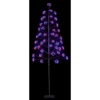 LED-Microbrights-Tree-Black-with-Rainbow-LEDs-1.8-m-(-6-ft-)