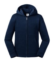 RUSSELL KIDS ZIP NECK HOODED SWEATSHIRT