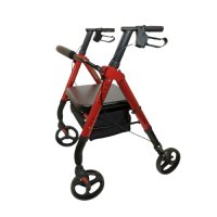 The Neo Rollator XL has a wide padded comfortable seat and a comfortable width between armrests
