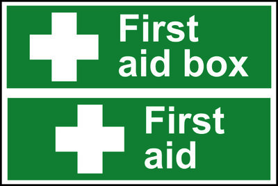 Safety Sign First Aid Box/First Aid PVC 300x200mm