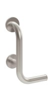 Bathex Knowle Left Hand Grab Rail (Toilet Roll Holder) 25mm Sateen
