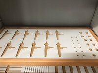 Tool storage presses with cut-out slots for hand tools, lockable Sureweld Dublin