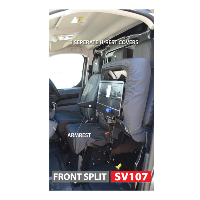 Dispatch / Expert /  Pro-Ace Seat Covers (Front Row 3 Seater) 2016+