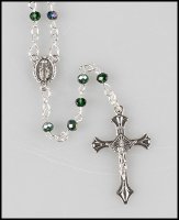 Loose Glass Rosary/Green - AB Finish (L/63365)