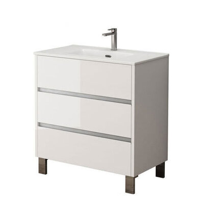 Harvey 80cm Vanity Unit - Gloss White