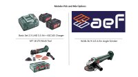 Metabo Pick and Mix, MT18LTX+ W18LBL9-125