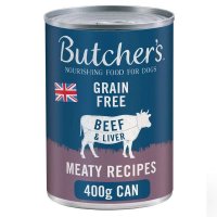 Butcher's Beef & Liver in Jelly Dog Food Cans 400g x 12