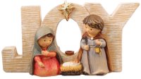 Resin Nativity/H.Family/Joy 2 1/2 inch x 4 1/2 inch   (89119)